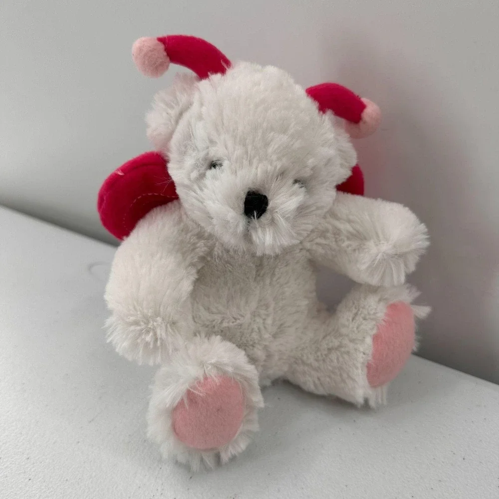 Paris Presents Valentines Day Plush Bear Ladybug Wings & Chocolate Rose Gift Set